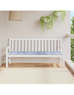 Cuscino per Panchina Quadro Nero 150 x 50 x 3 cm Tessuto Oxford