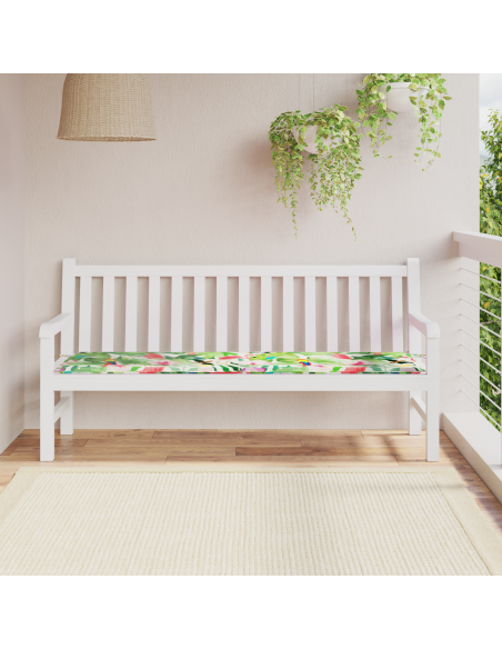 Cuscino da Giardino Multi-Colore 180x50x4 cm Tessuto Oxford
