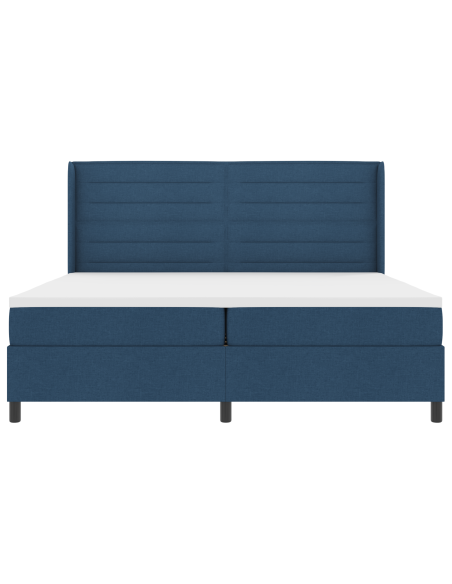 Letto a Rete con Materasso Blu 200x200 cm di