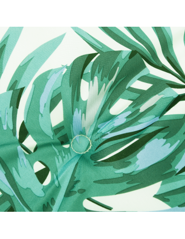 Cuscino per Sedia Motivo Foglia 100 x 50 x 3 cm Tessuto Oxford