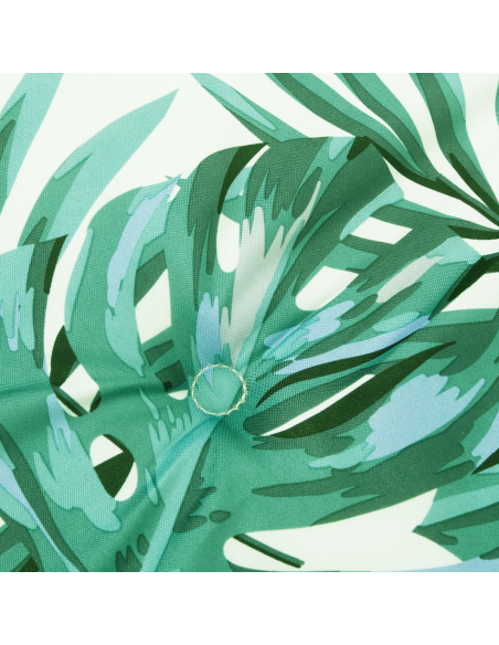 Cuscino per Sedia Motivo Foglia 100 x 50 x 3 cm Tessuto Oxford