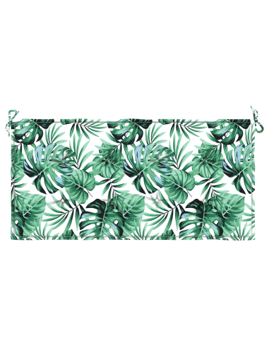 Cuscino per Sedia Motivo Foglia 100 x 50 x 3 cm Tessuto Oxford