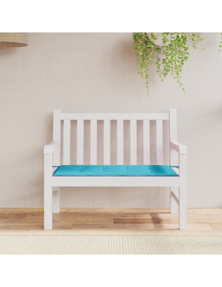 Cuscino per Panchina Turchese 120 x 50 x 3 cm Tessuto Oxford