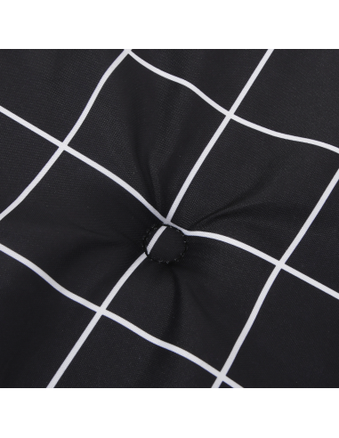 Cuscino per Panchina Quadro Nero 150 x 50 x 3 cm Tessuto Oxford