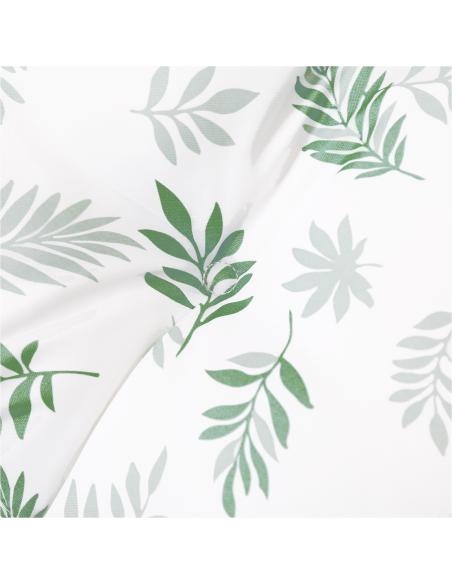 Cuscino da panca da giardino con motivo a foglia - 180x50x4 cm, in tessuto Oxford