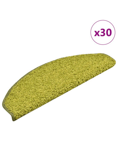 Tappetini per Scale 30 pz Verdi 65x21x4 cm