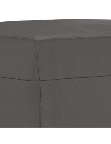 Panca Grigia 100x35x41 cm in Similpelle