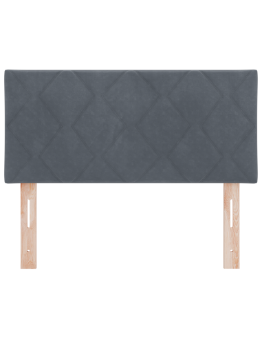 Testiera LED Grigio scuro 100 cm Pelle Sintetica