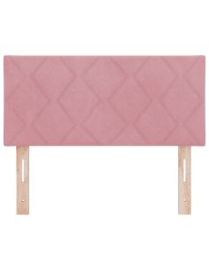 Testiera LED Rosa 100 cm Pelle Sintetica