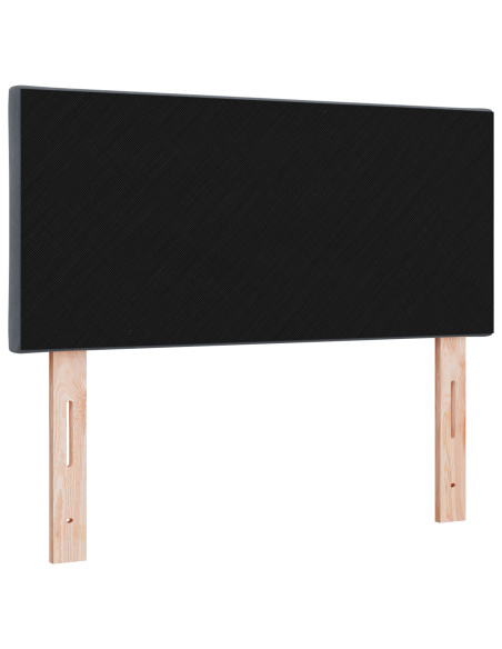 Testiera LED Grigio scuro 100 cm Pelle Sintetica