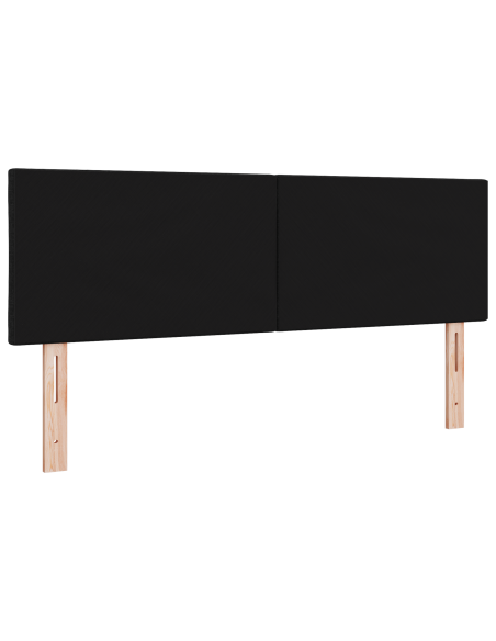 Testata LED Design a Blocchi di Diamante Nera 144 cm Tessuto