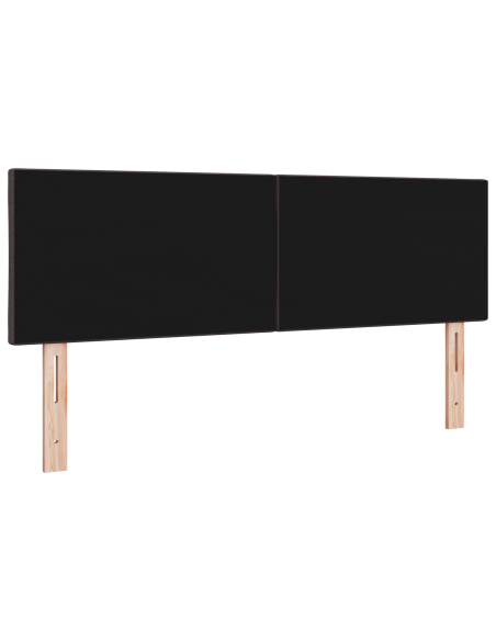 Testata LED  Design Rombi Marrone Scuro 144 cm Tessuto