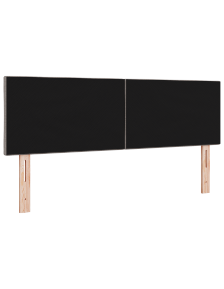 Testata LED  Design a Blocchi di Diamante Tortora 144 cm Tessuto