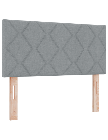 Testiera Grigio chiaro 100 cm Tessuto