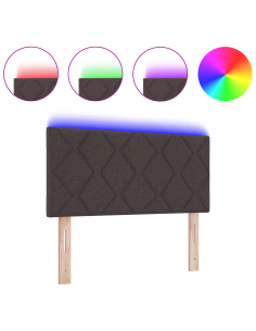 Testiera Marrone 100 cm Tessuto 2