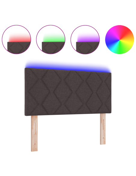 Testiera Marrone 100 cm Tessuto