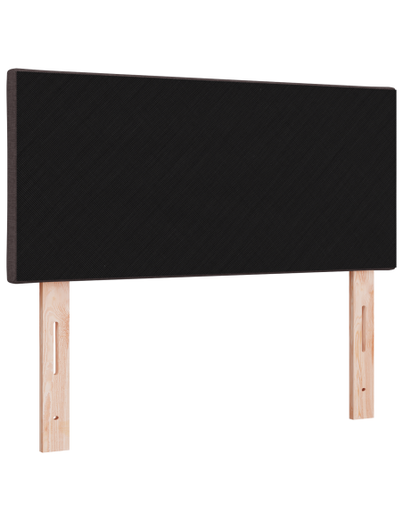 Testiera LED  Design a blocchi di diamante Marrone scuro 100 cm Tessuto