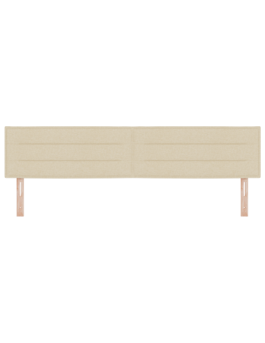 Testiera LED con luci a strisce a LED Crema 200 cm Poliestere