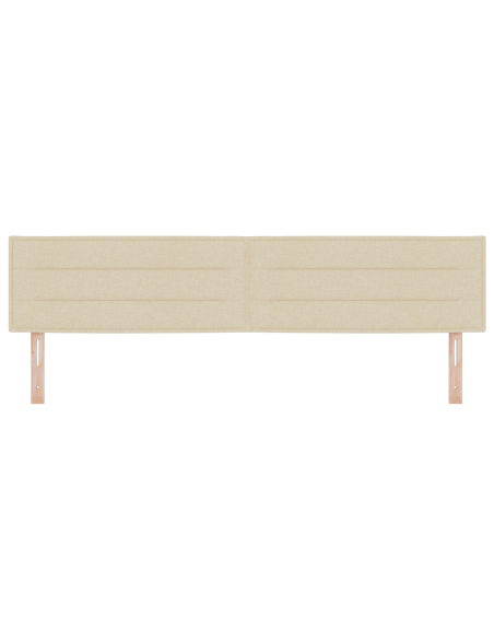 Testiera LED con luci a strisce a LED Crema 200 cm Poliestere