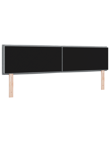 Testata LED Design Linee Grigia Chiara 90 cm Tessuto