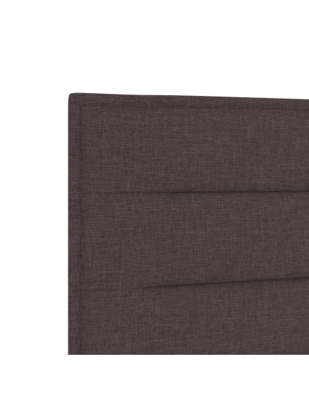 Testata Lettone Design Linee Marrone Scuro 90 cm Tessuto