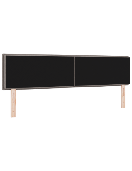 Testiera LED Design Linee Tortora 90 cm Tessuto