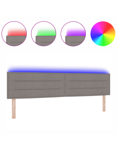 Testiera LED con luci a strisce a LED Talpa 200 cm Poliestere 2