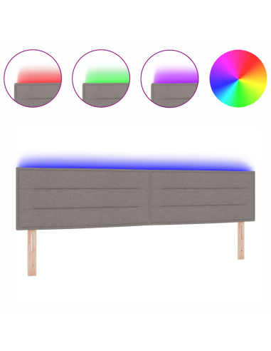 Testiera LED con luci a strisce a LED Talpa 200 cm Poliestere