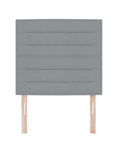 Testiera LED con testiera Grigio chiaro 80 cm Poliestere