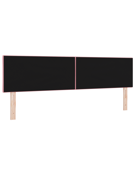 Testiera LED Design Blocchi di Diamante Rosa 180 cm Velluto