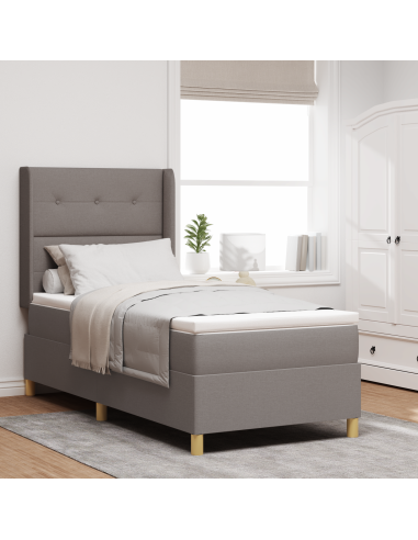 Letto a molle con materasso Talpa 140 x 190 cm Tessuto