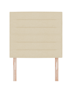 Testiera LED con luci a strisce a LED Crema 90 cm Poliestere