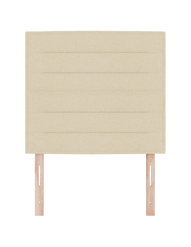 Testiera LED con luci a strisce a LED Crema 90 cm Poliestere