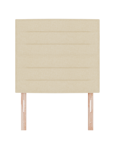 Testiera LED con luci a strisce a LED Crema 90 cm Poliestere