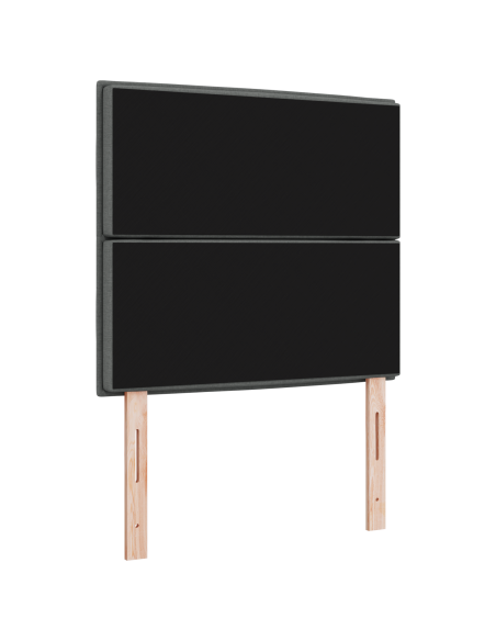 Testiera LED con testiera Grigio scuro 80 cm Poliestere