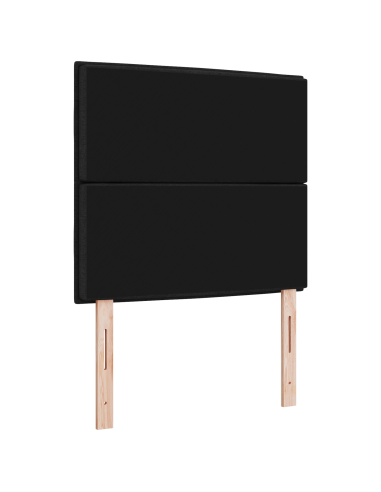 Testiera LED con luci a strisce a LED Nero 80 cm Poliestere