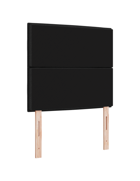 Testiera LED con luci a strisce a LED Nero 80 cm Poliestere