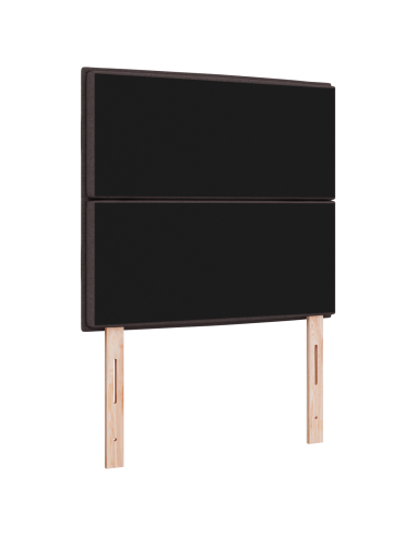 Testiera LED con testiera Marrone Scuro 80 cm Poliestere