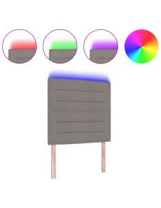 Testiera LED con luci a strisce a LED Talpa 90 cm Poliestere 2