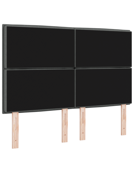 Testata LED Design Linee Grigio Scuro 72 cm Tessuto