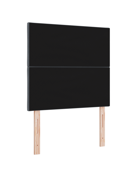 Testiera LED Grigio scuro 90 cm Pelle Sintetica