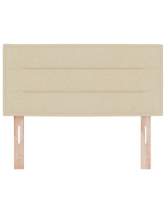 Testiera LED con luci a strisce a LED Crema 90 cm Poliestere