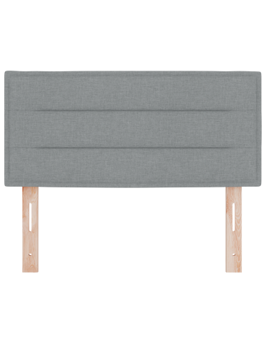 Testiera LED con testiera Grigio chiaro 100 cm Poliestere