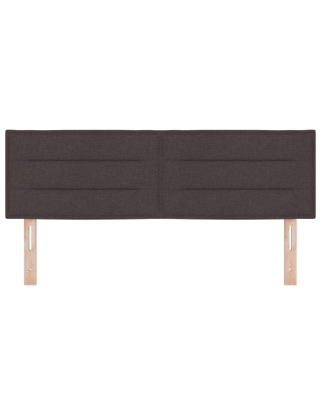 Testata LED Design Linee Marrone Scuro 72 cm Tessuto