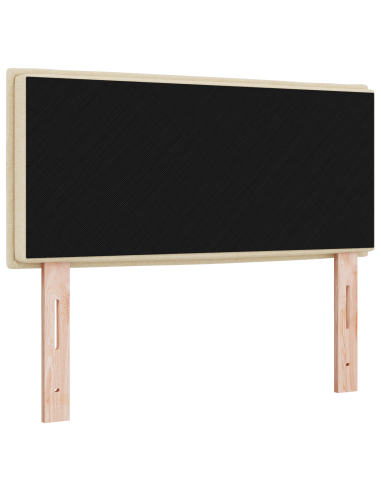 Testiera LED con luci a strisce a LED Crema 90 cm Poliestere