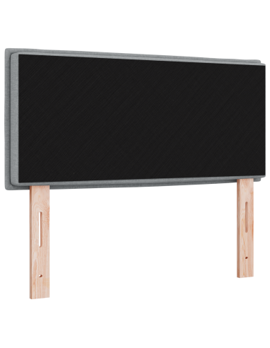 Testiera LED con testiera Grigio chiaro 100 cm Poliestere