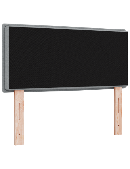 Testata LED Design Linee Grigio Chiaro 100 cm Tessuto