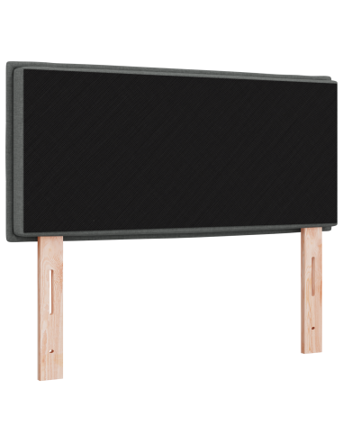 Testiera LED con testiera Grigio scuro 100 cm Poliestere