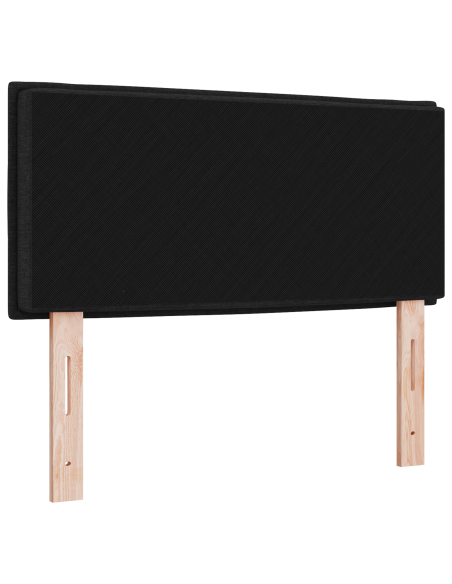 Testiera LED con luci a strisce a LED Nero 100 cm Poliestere