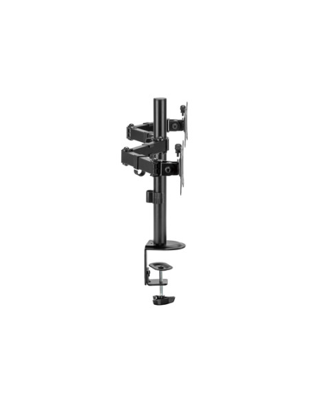 Equip Staffa di montaggio da tavolo articolata per doppio monitor da 17“-32”, nero